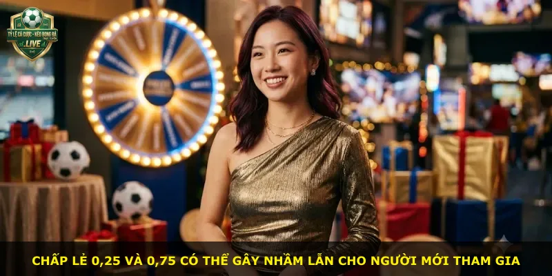 Chấp lẻ 0,25 và 0,75 có thể gây nhầm lẫn cho người mới tham gia