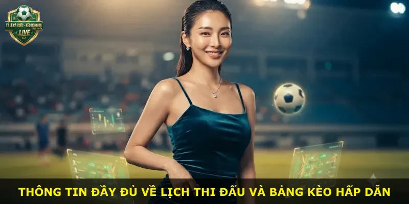 Thông tin đầy đủ về lịch thi đấu và bảng kèo hấp dẫn